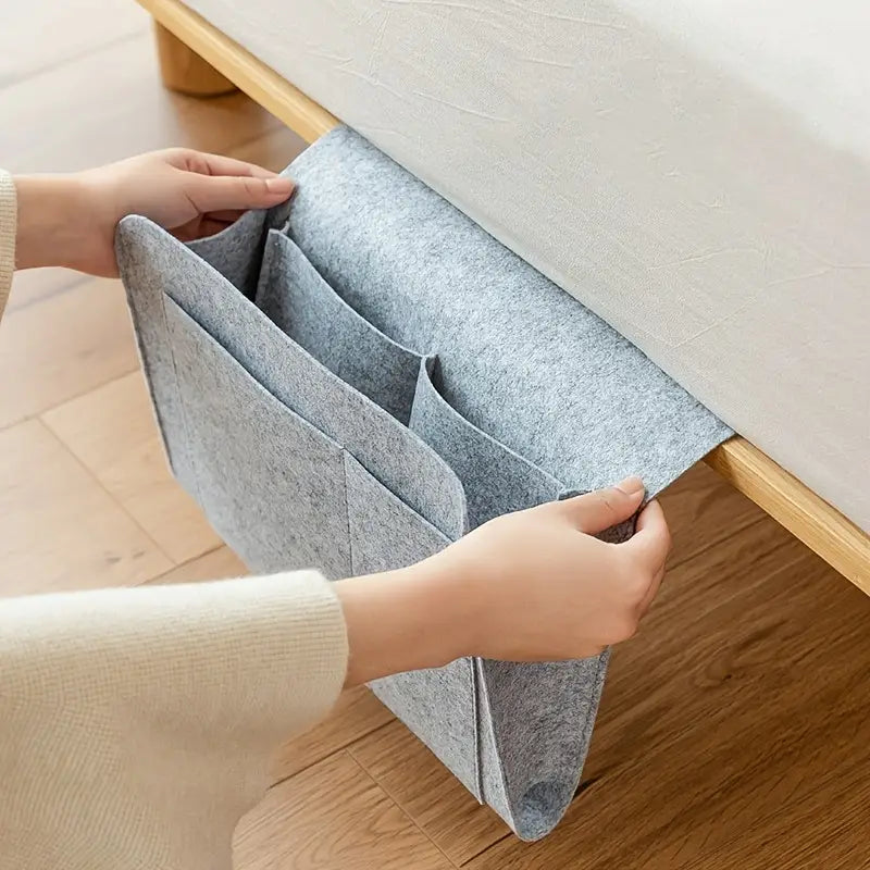Multifunctional Felt Bedside Caddy for Storage Essentials