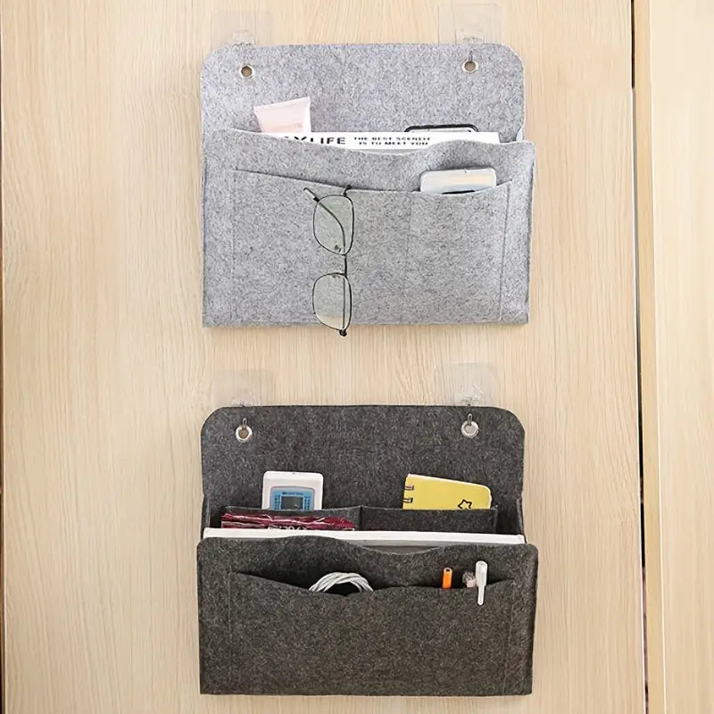 Multifunctional Felt Bedside Caddy for Storage Essentials