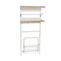 Household Essentials Metal Magnetic Organizer Rack White