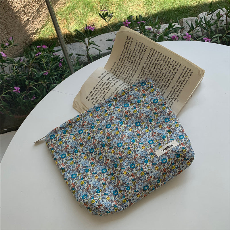 Floral Makeup Storage Clutch for Small Essentials