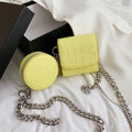 Round Chain Shoulder Bag for Pictures and Essentials