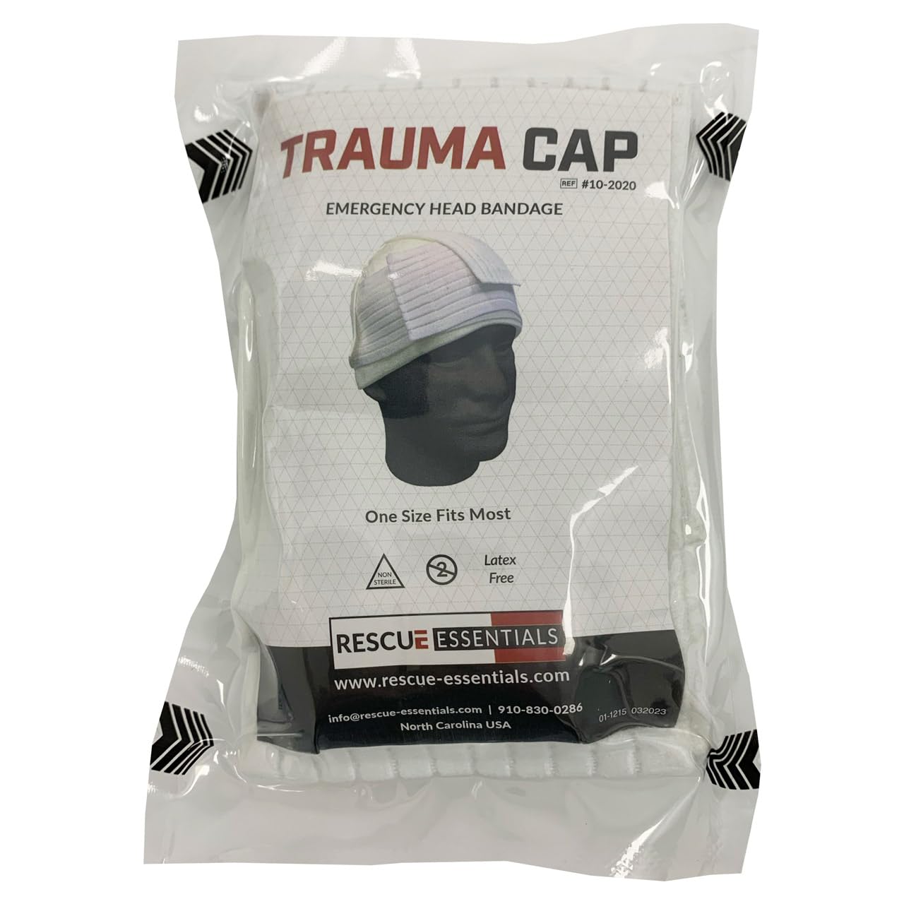 Rescue Essentials First Aid Trauma Cap Emergency Head Bandage